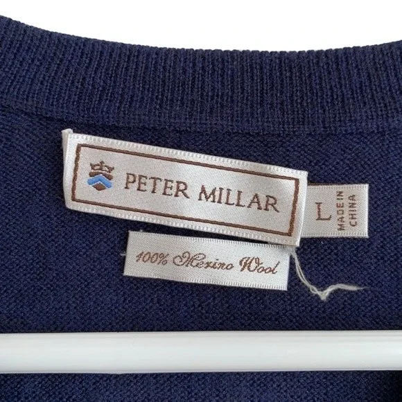 Peter Millar Wool Sweater Vest 100% Extra Fine Italian Merino Wool SOLD - Picture 9 of 10